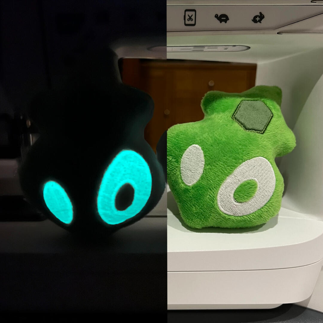 Zygarde glow in the dark Plush